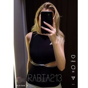 ZARA JEWEL CUT OUT TOP